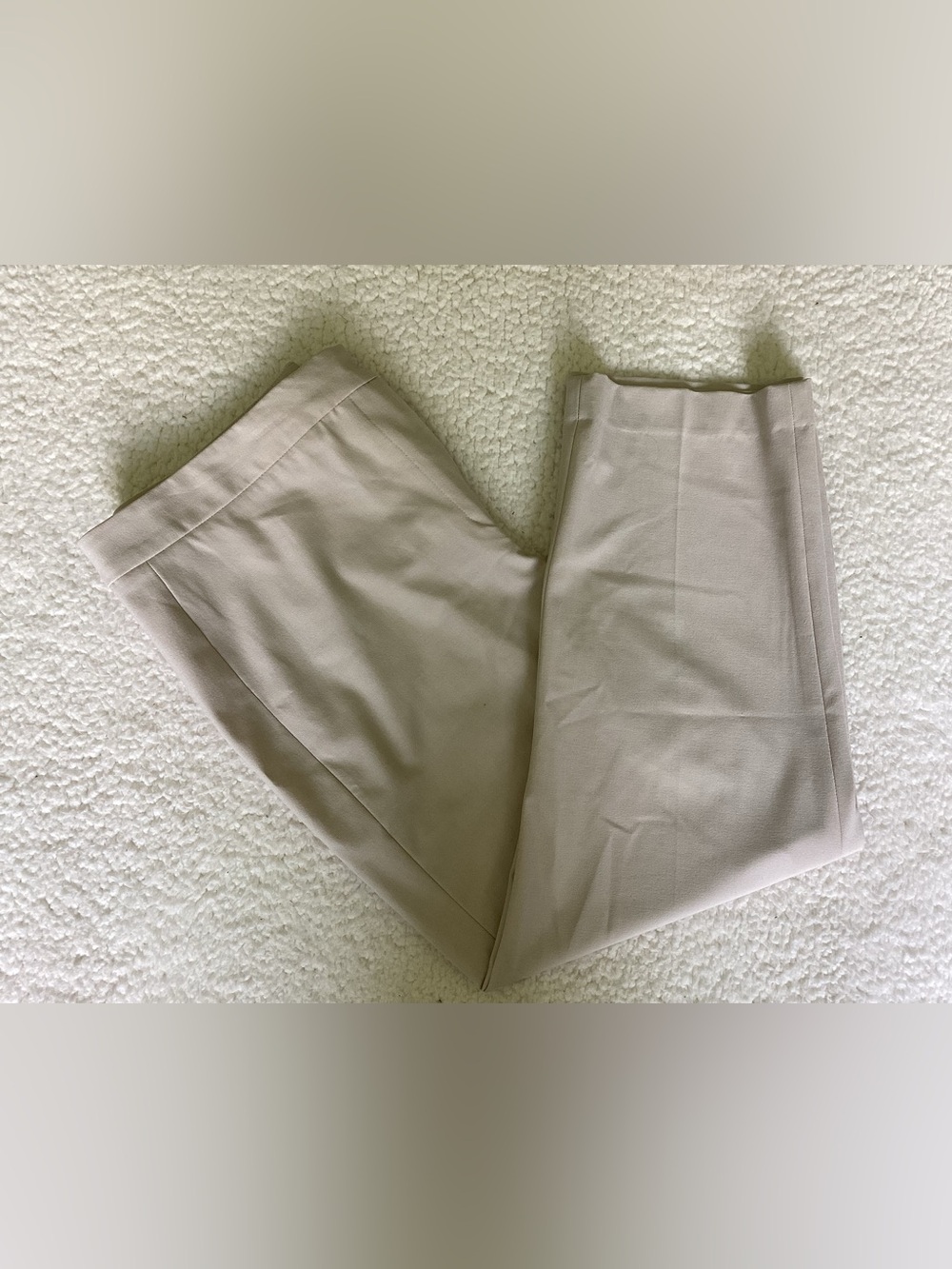 Talbots Heritage Beige Straight Leg Trousers‎ Size 10 Quiet Luxury